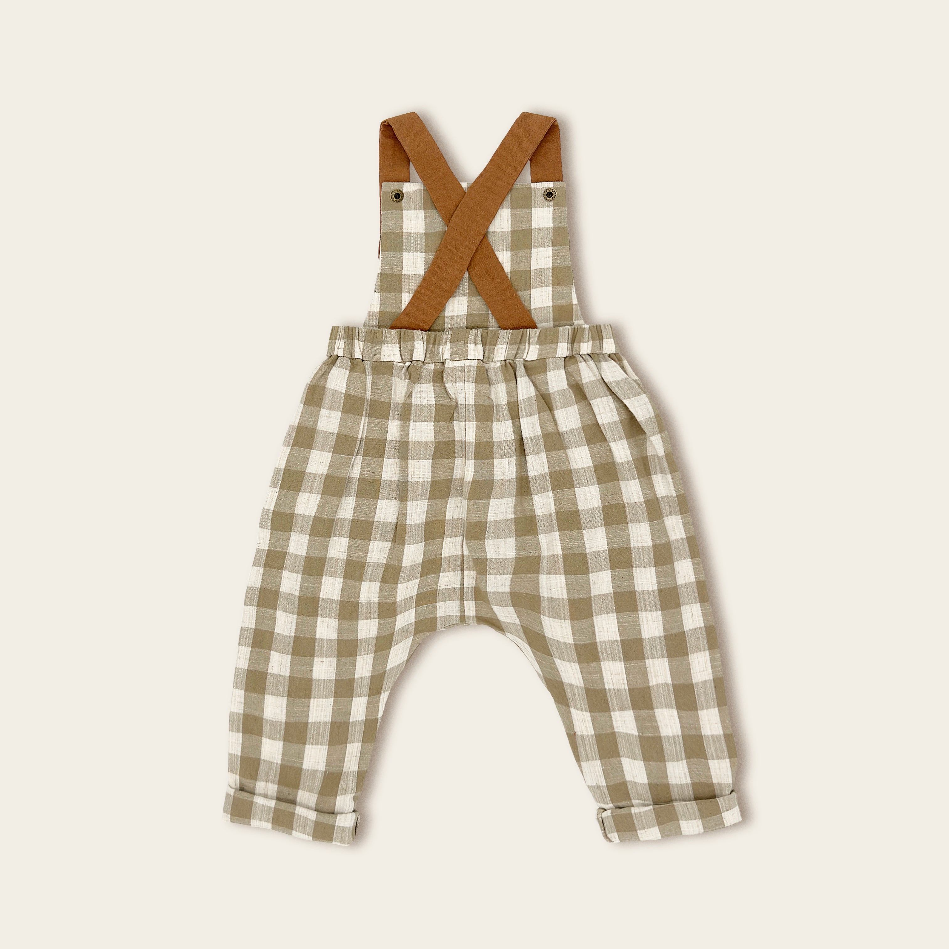 The Lichen Gingham Overall