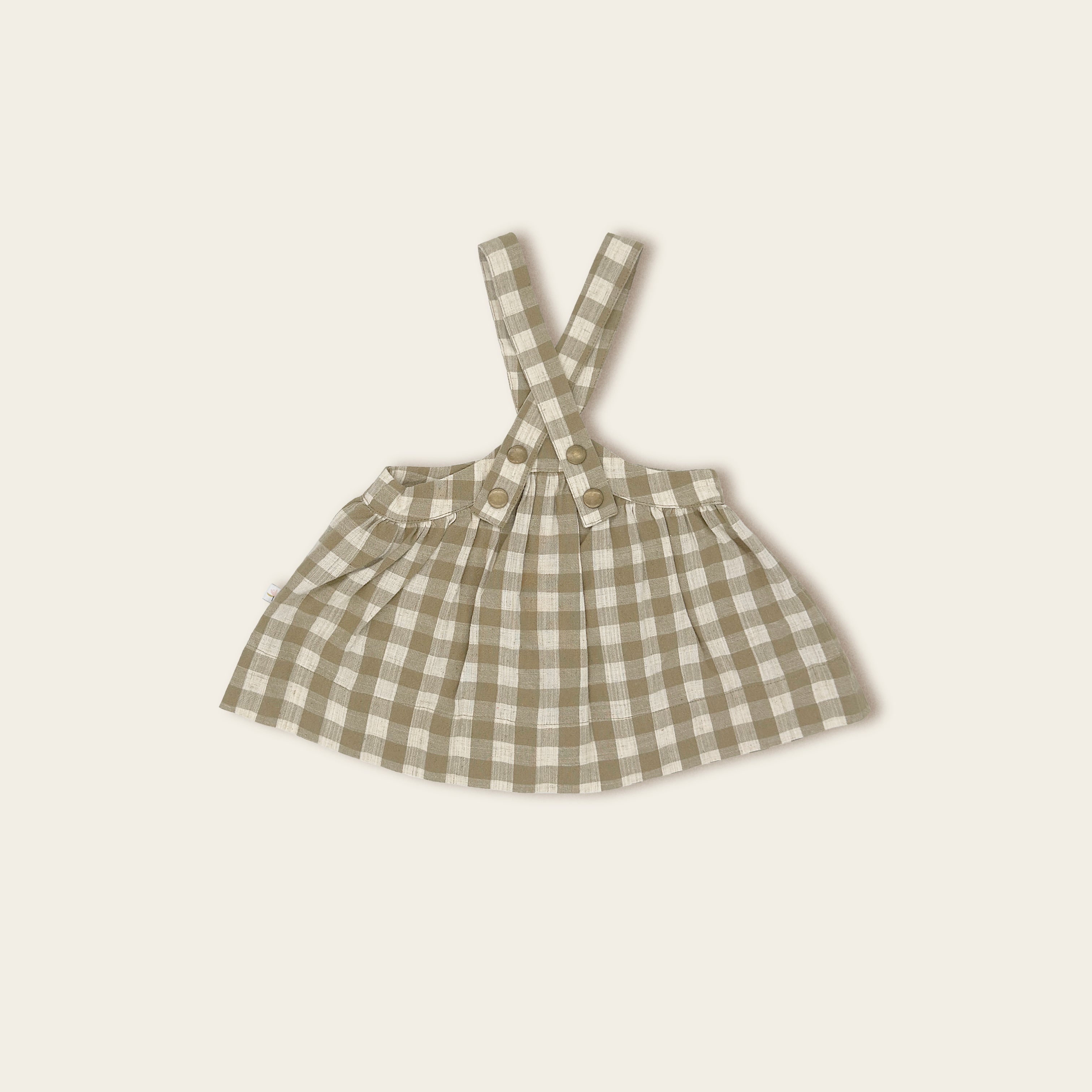 The Lichen Gingham Pinafore