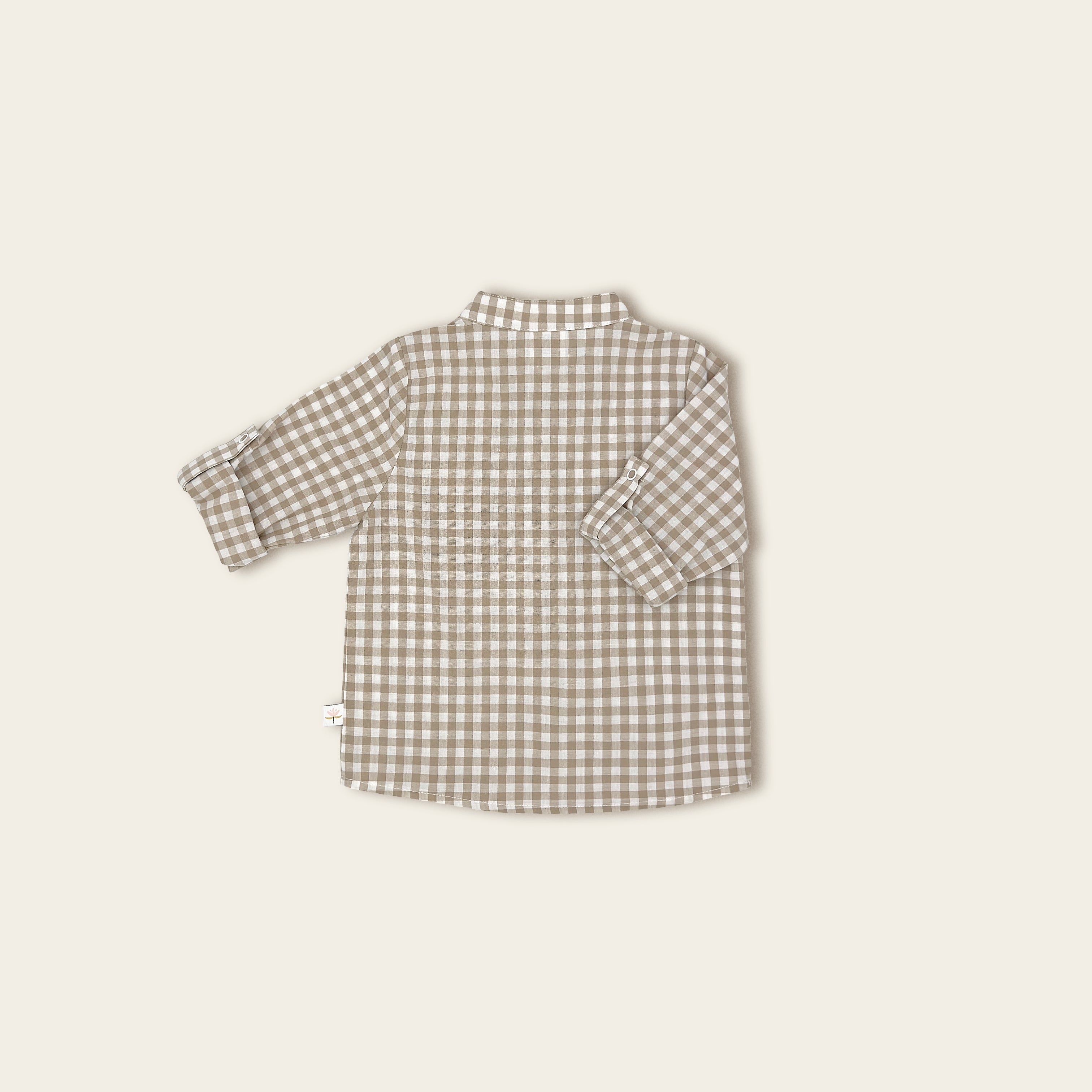 The Beige Gingham Shirt