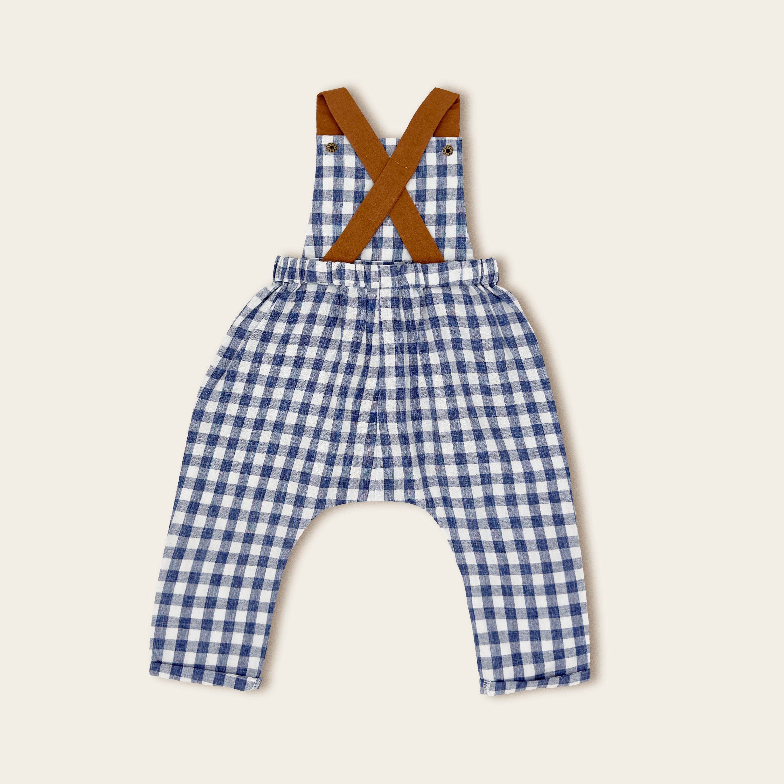 The Blue Gingham Overall