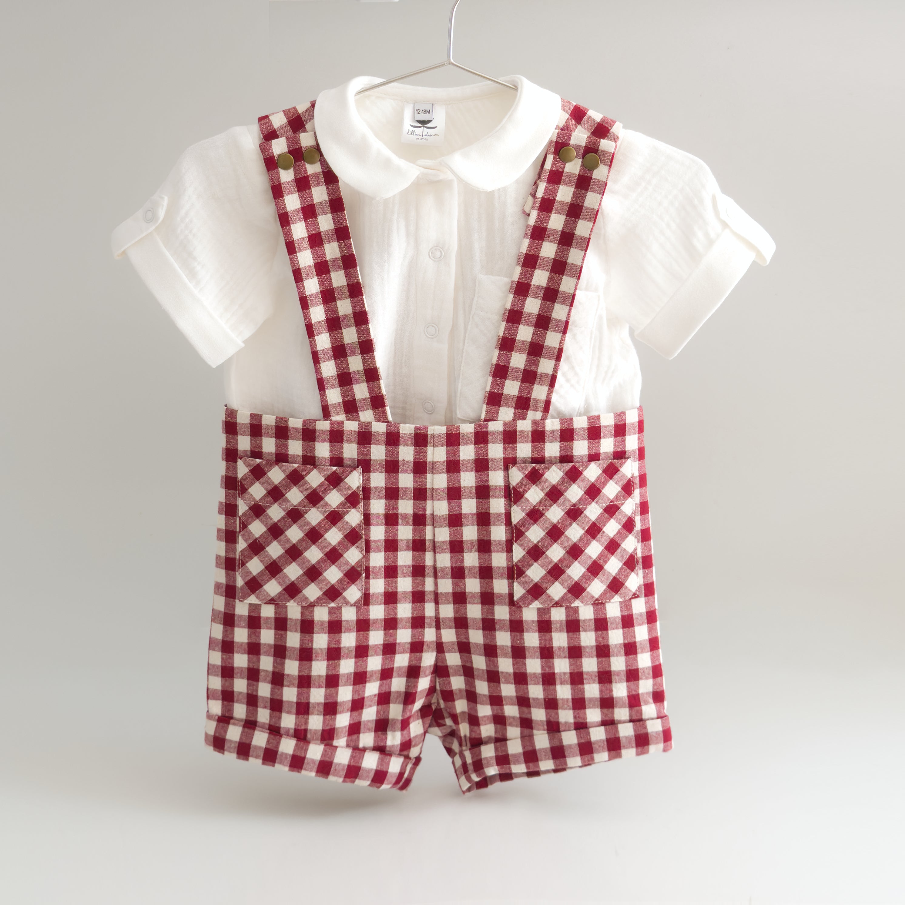 The Currant Romper + Poplar Shirt Set