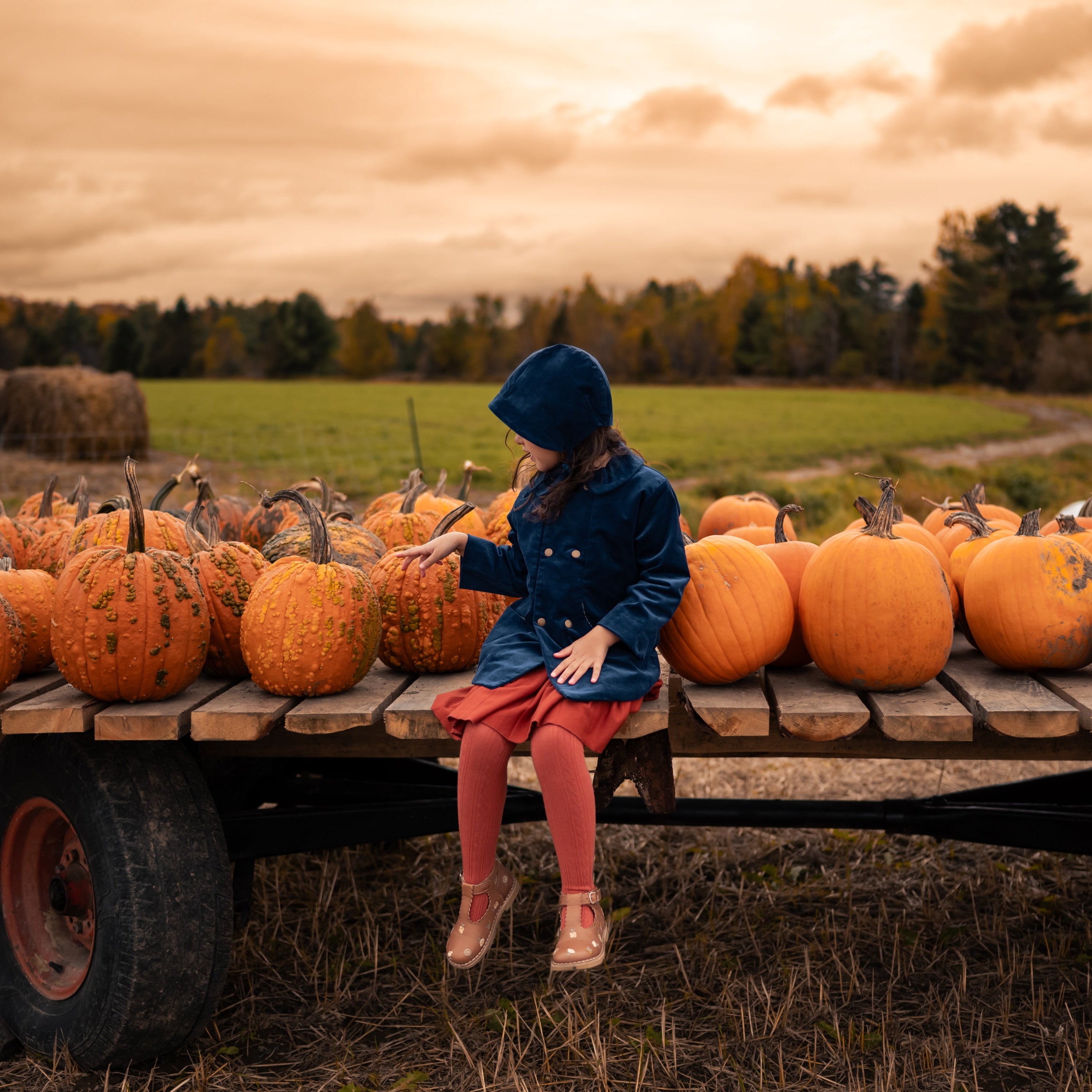 Cornflower Corduroy Coat