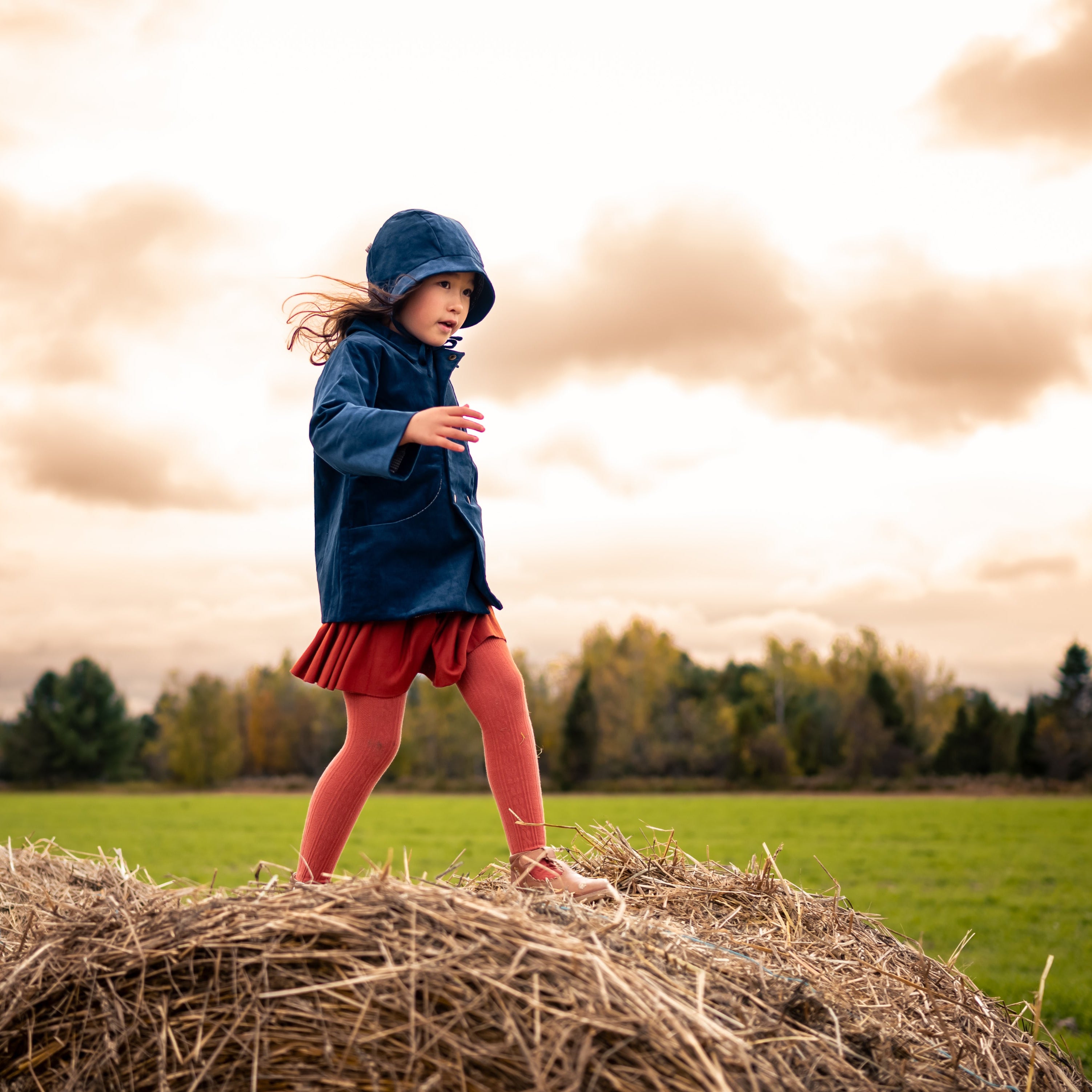 Cornflower Corduroy Coat