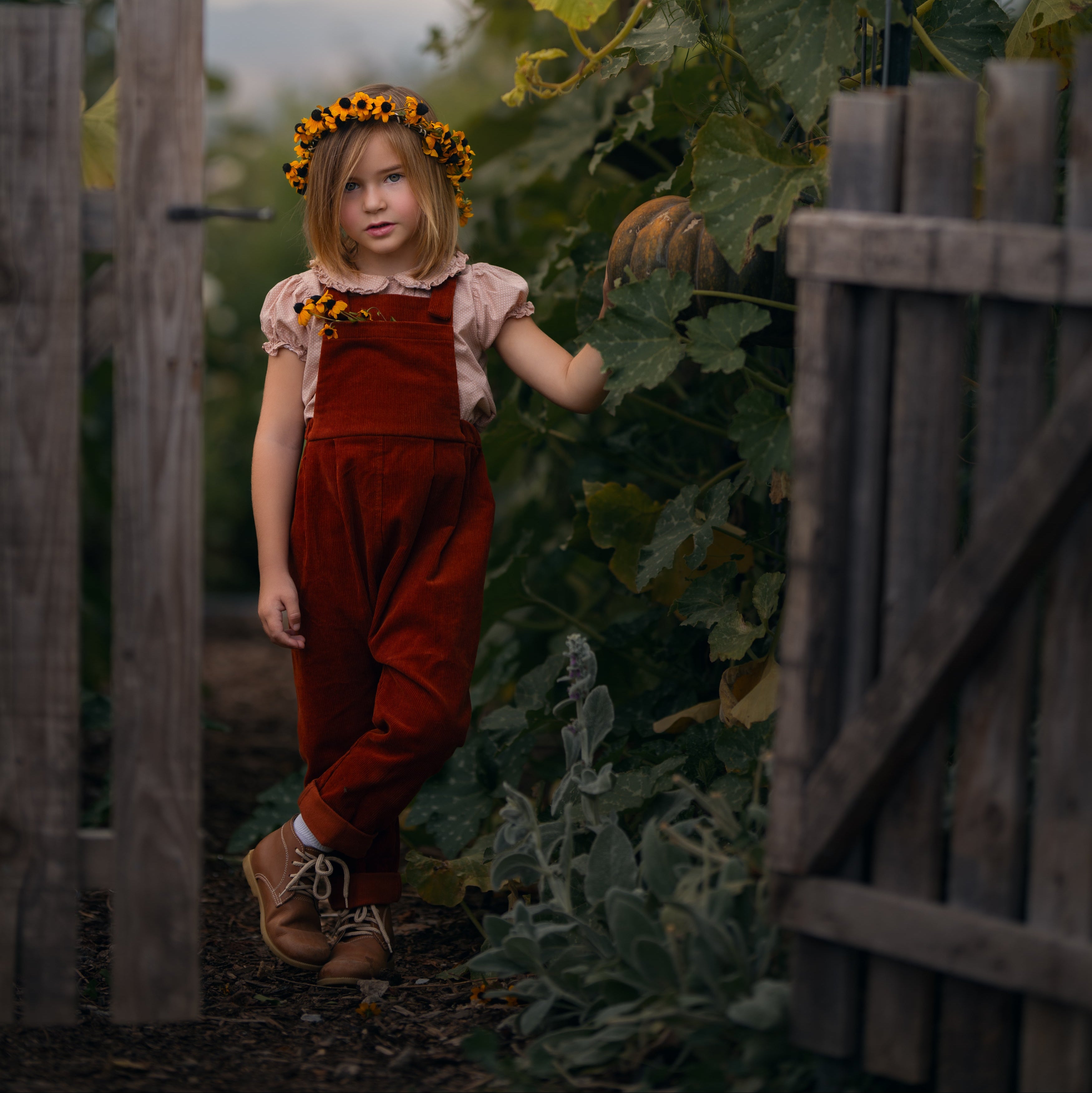 Spice Corduroy Long Overalls