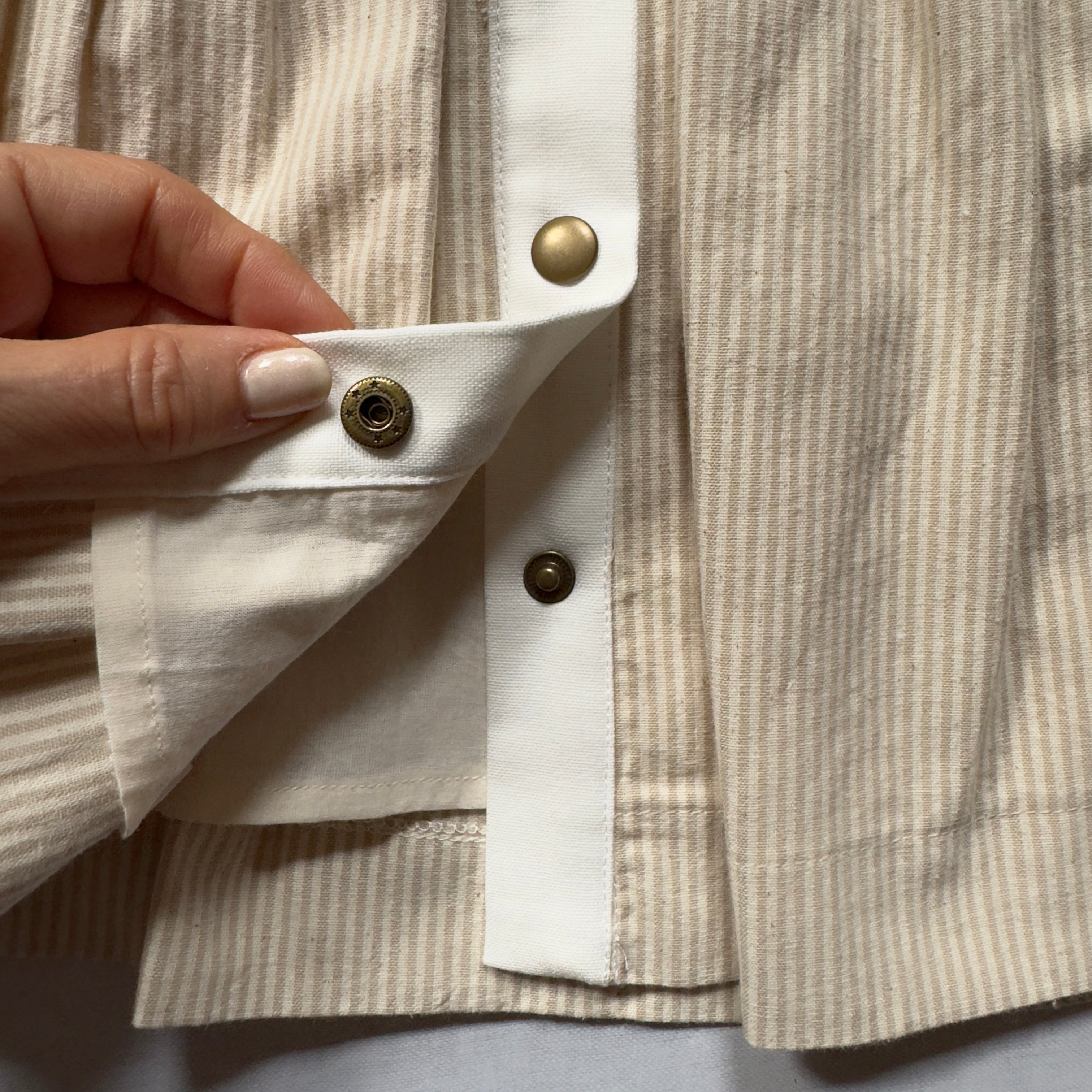 Beige Stripes Dress