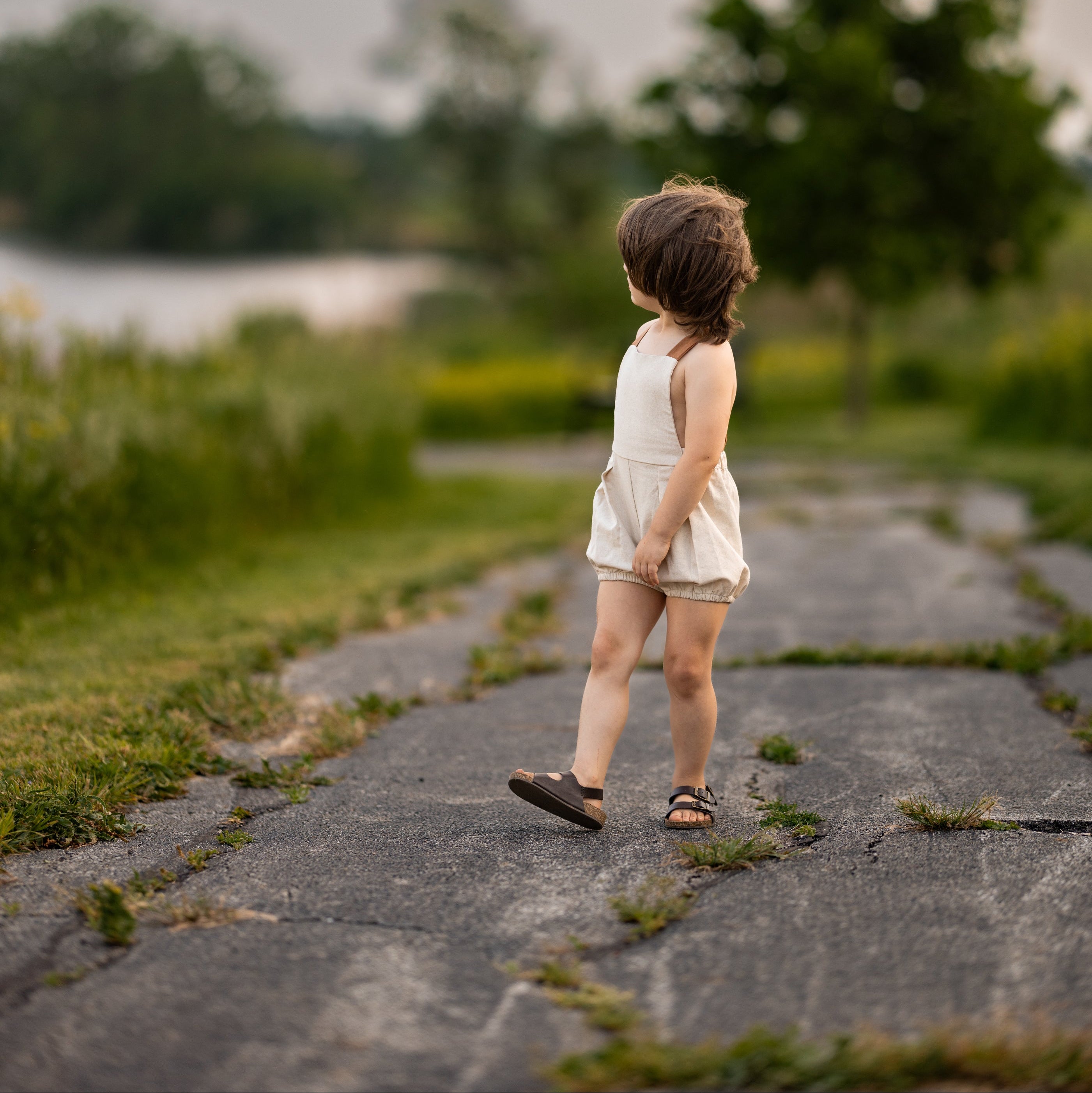 Natural Bubble Romper