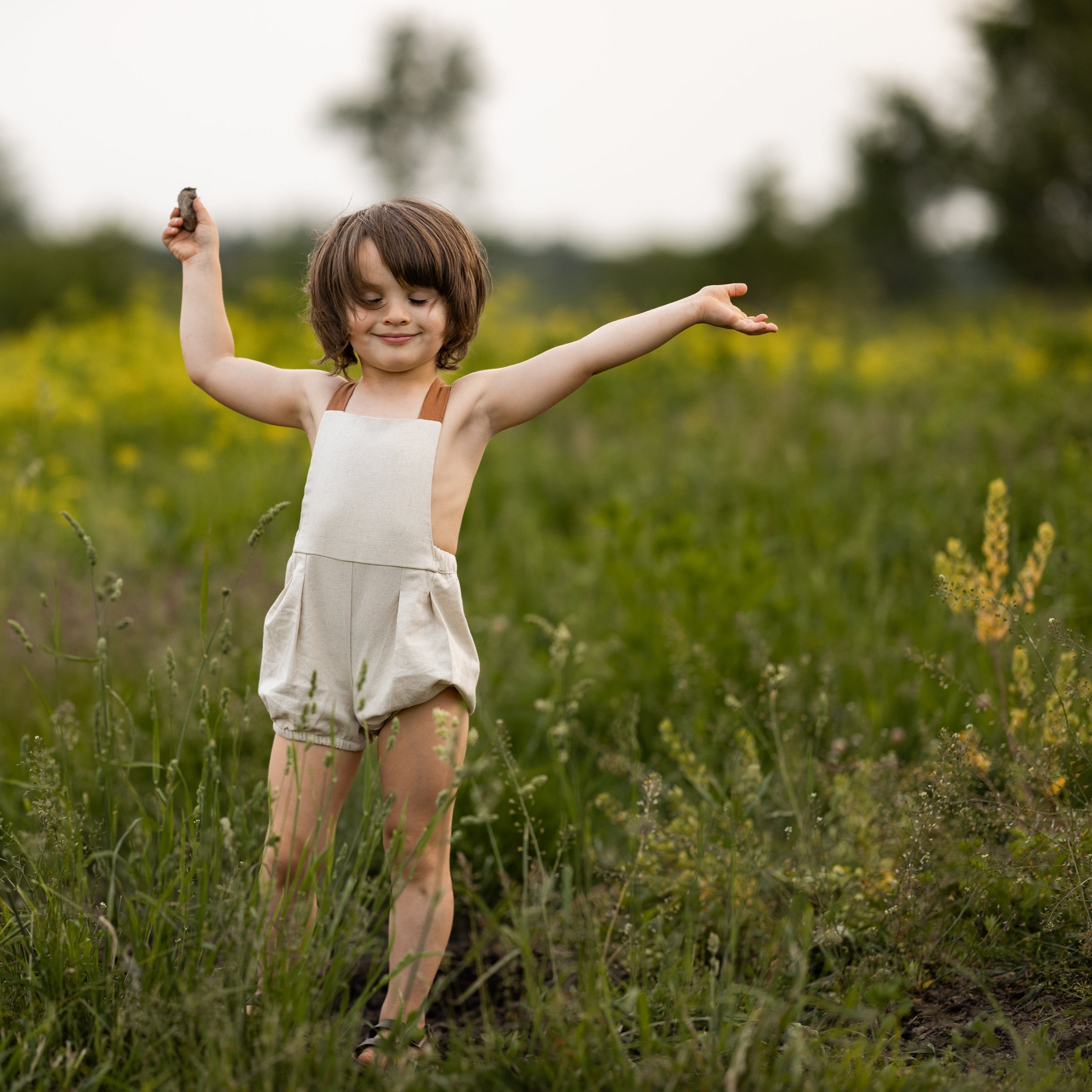 Natural Bubble Romper