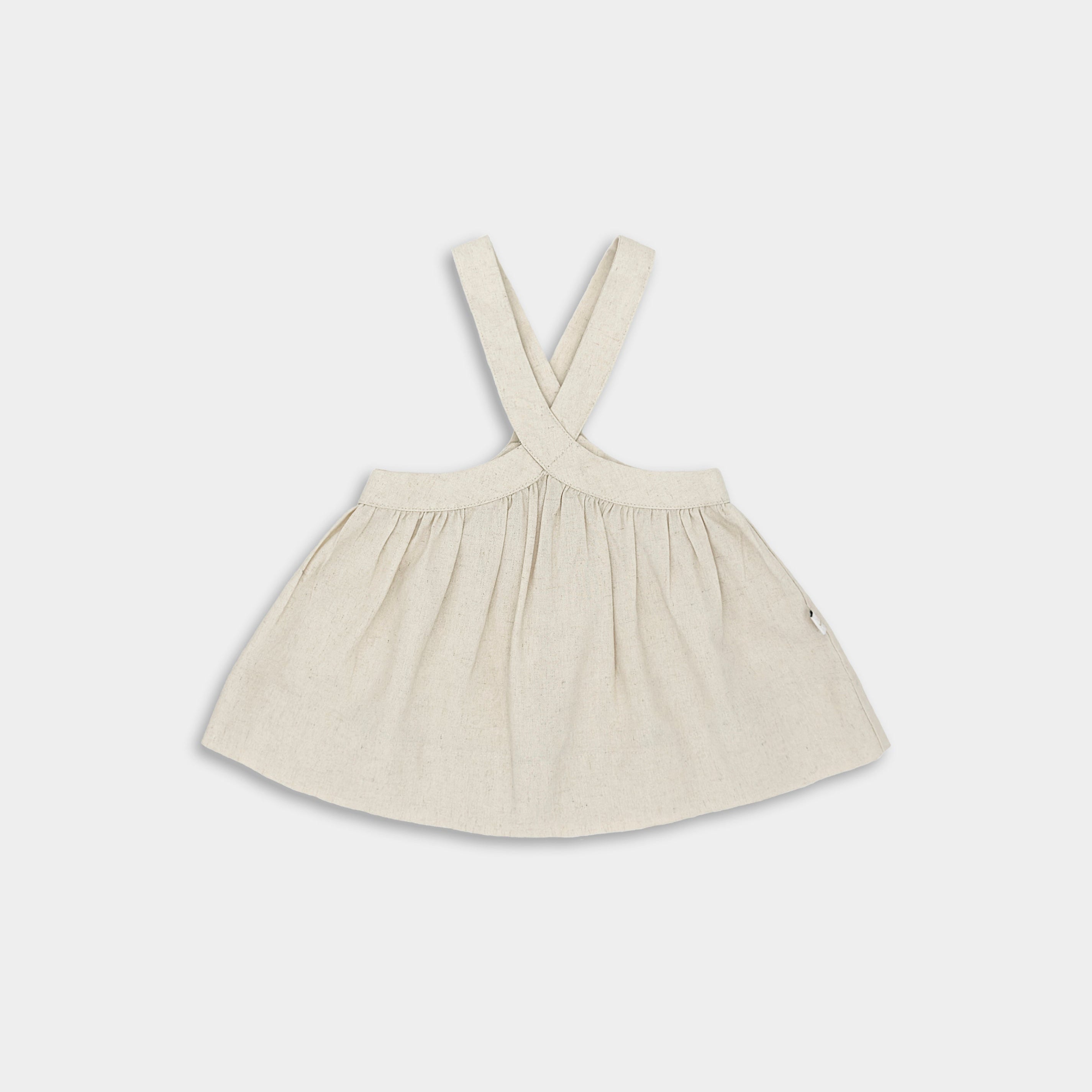 Natural Linen Pinafore