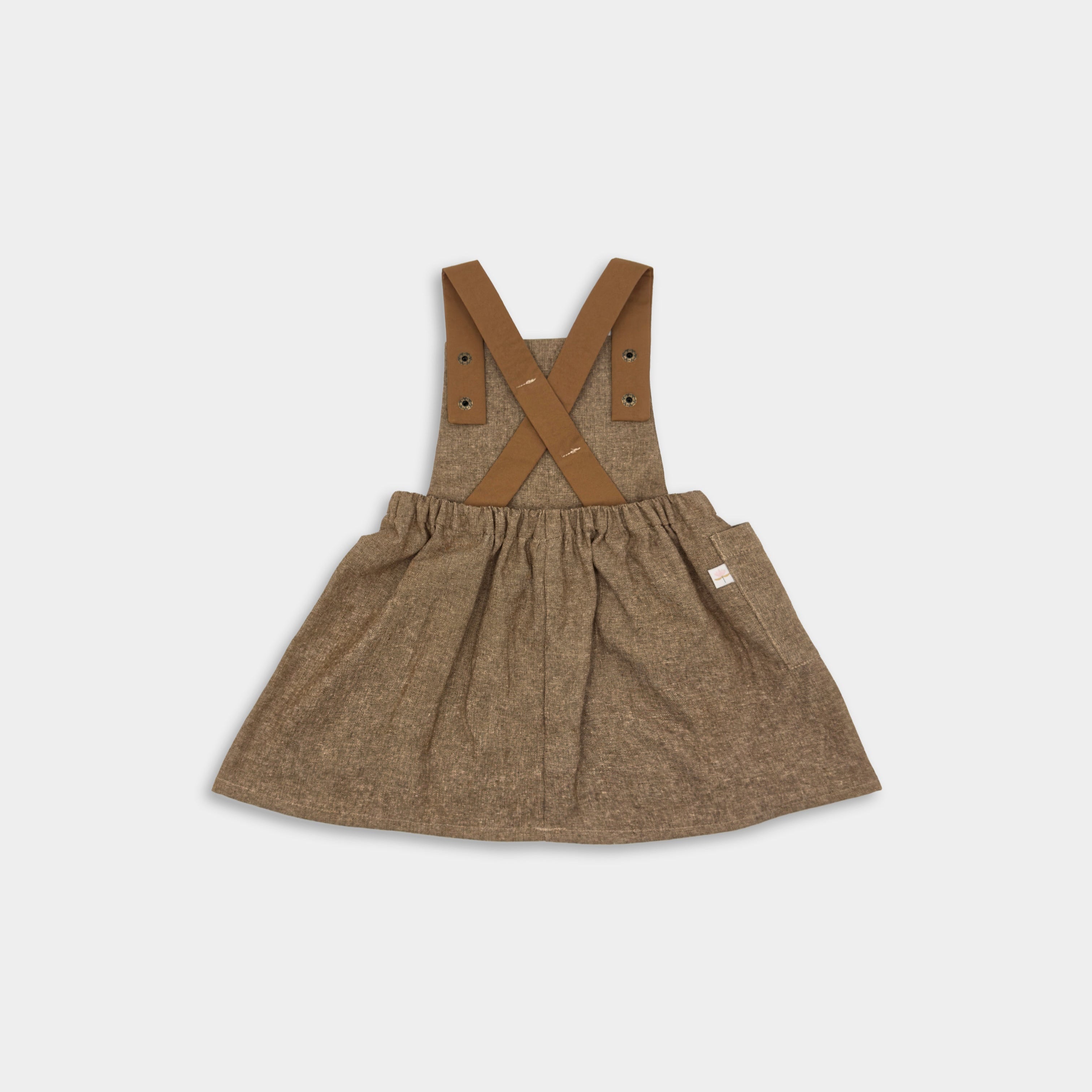 Nutmeg Linen Pinafore