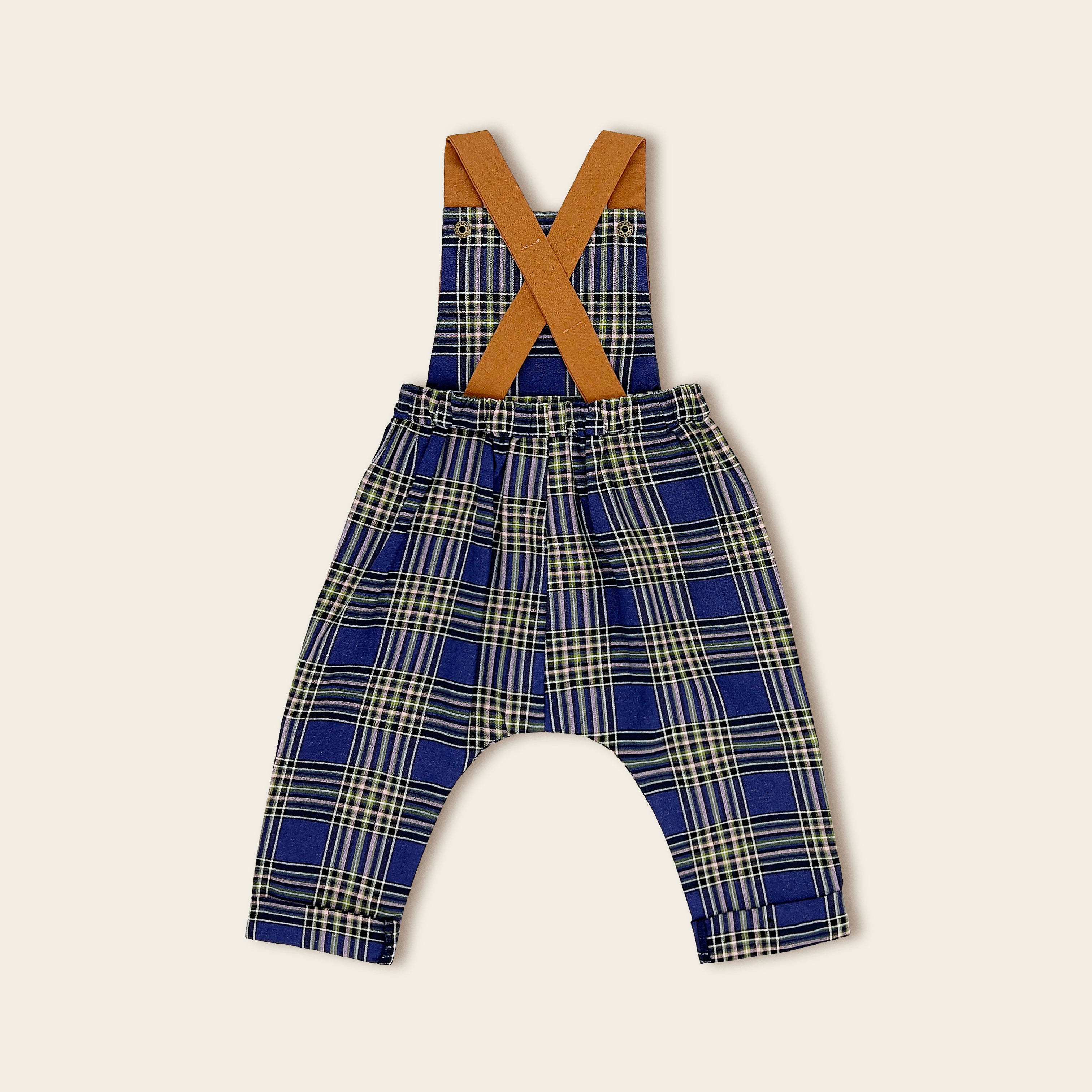 The Indigo Plaid Overall