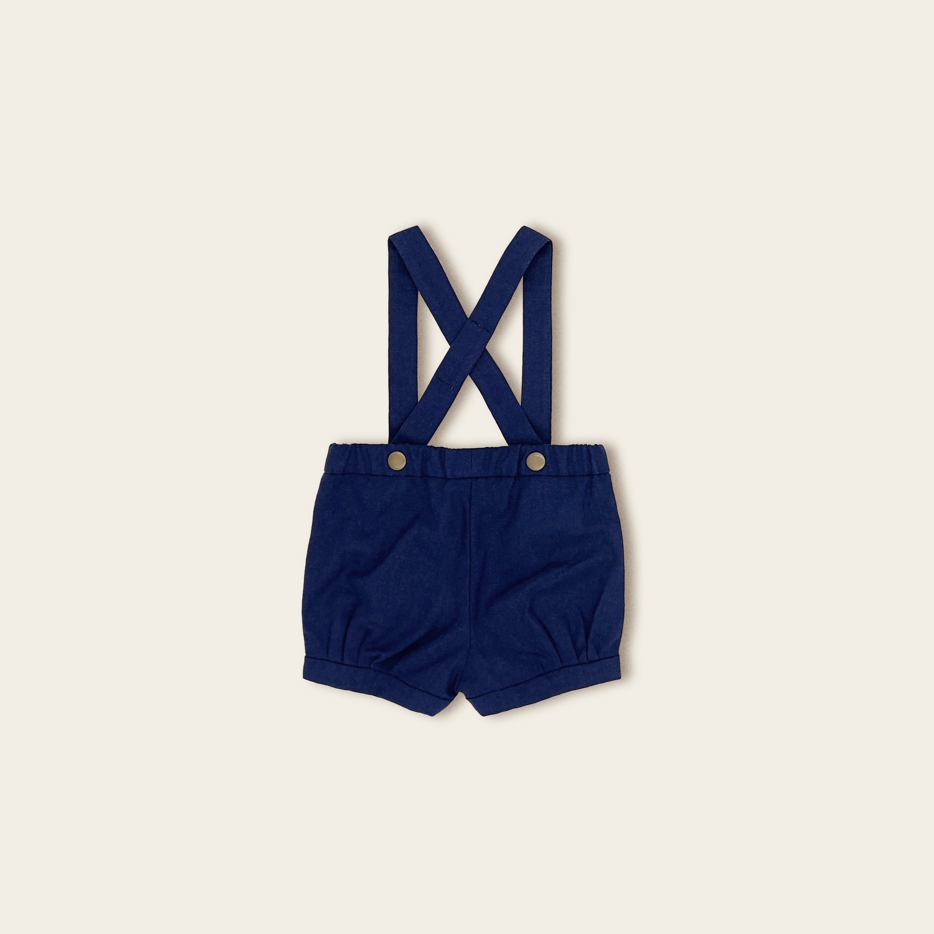 The Navy Suspender Shorts