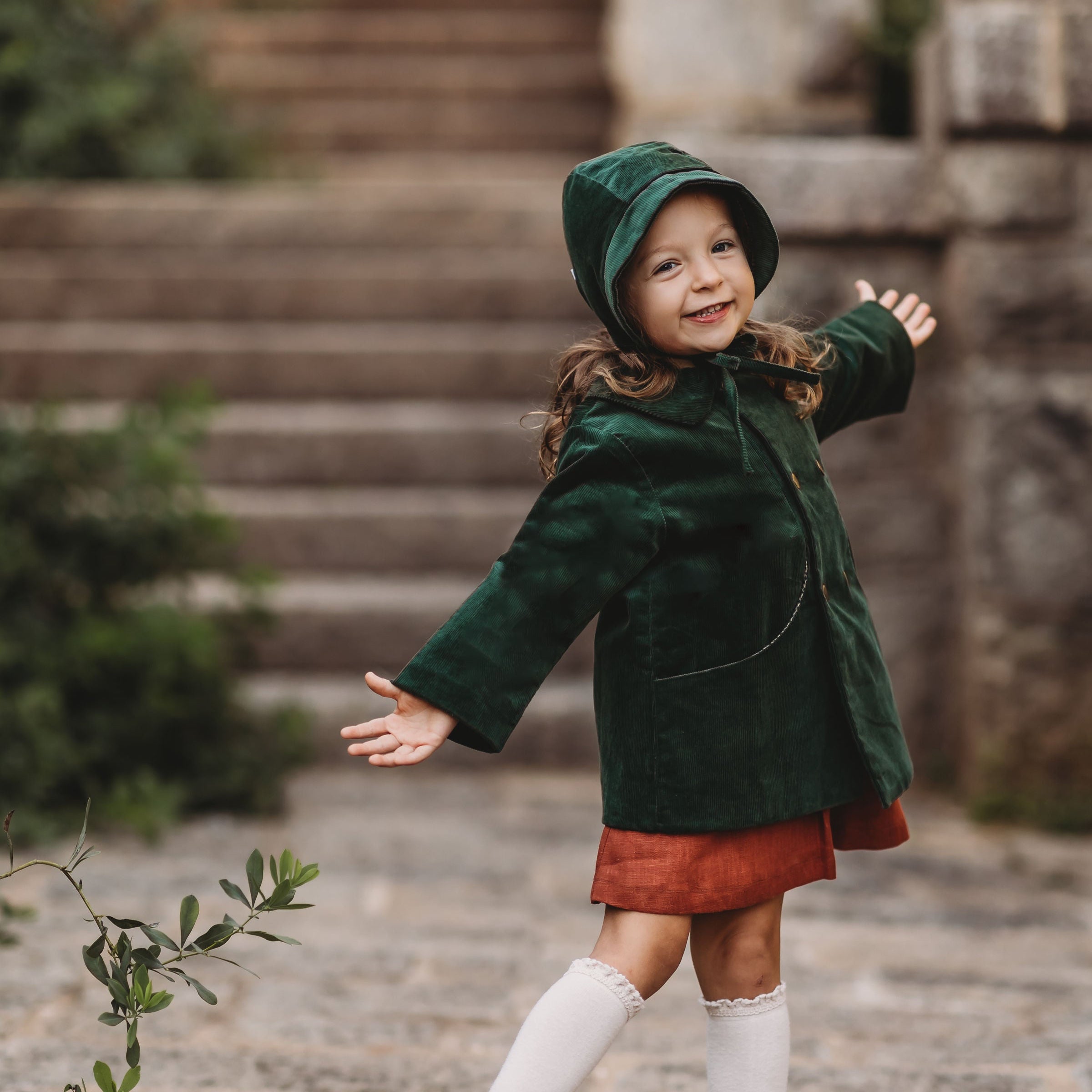 Evergreen Corduroy Coat