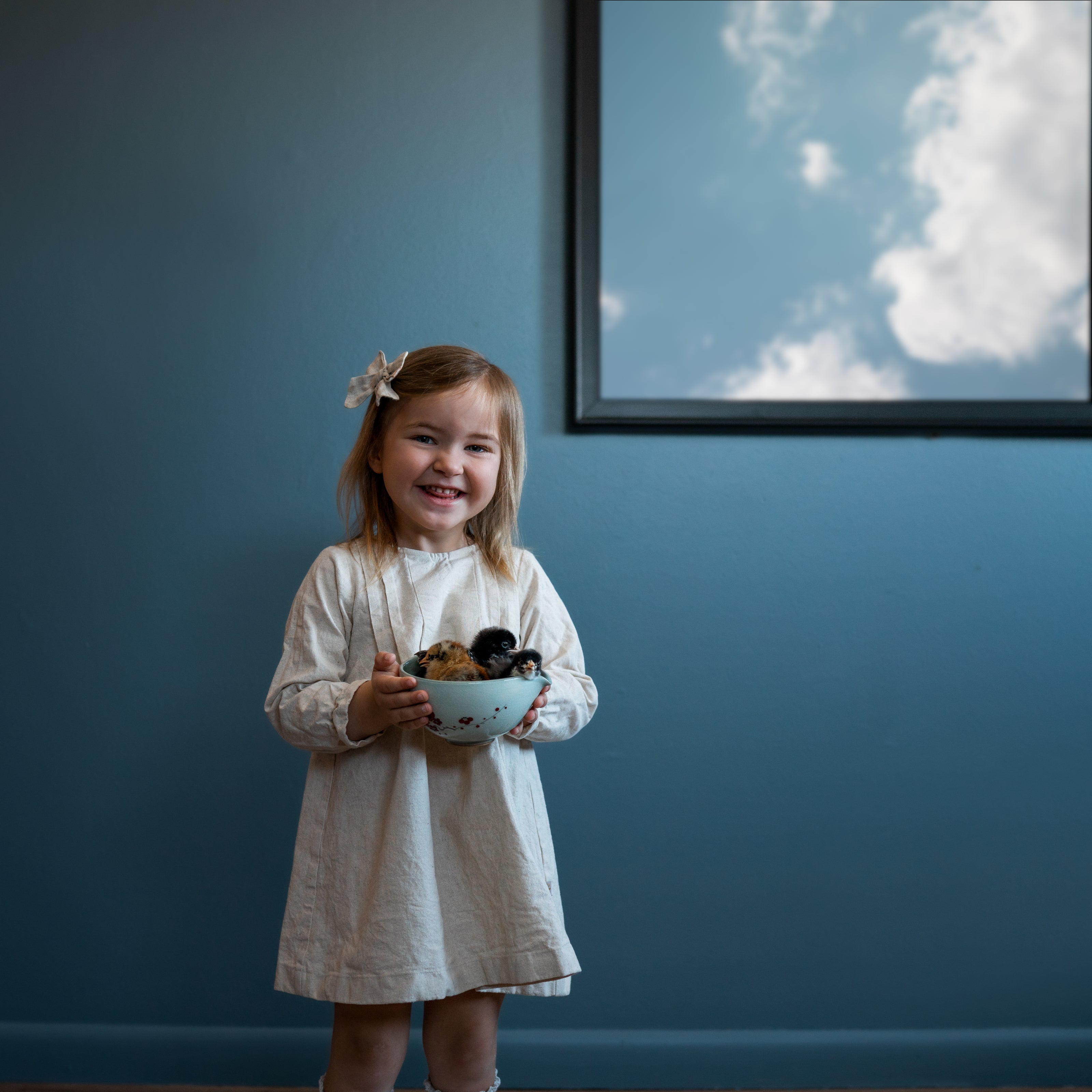 Natural Long Sleeve Dress