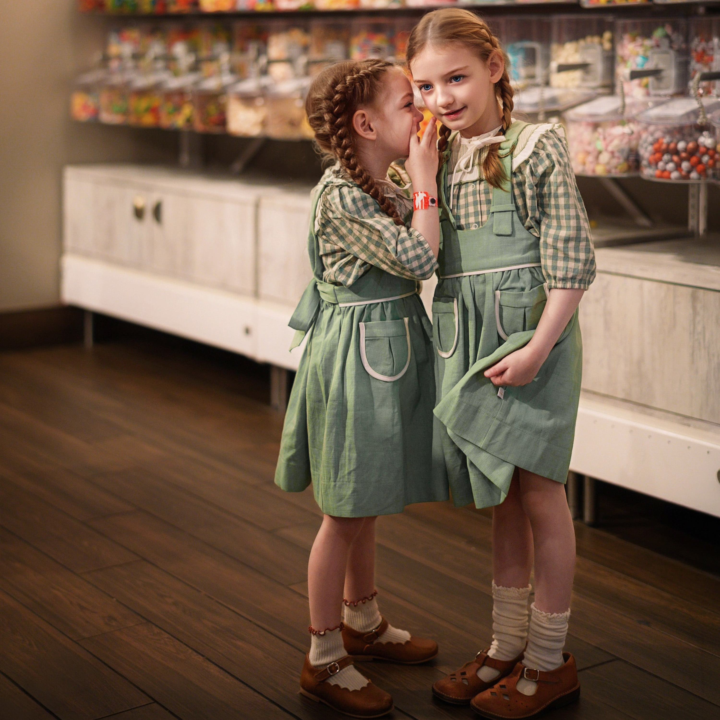 The Sapling Pinafore + Sprig Blouse Set