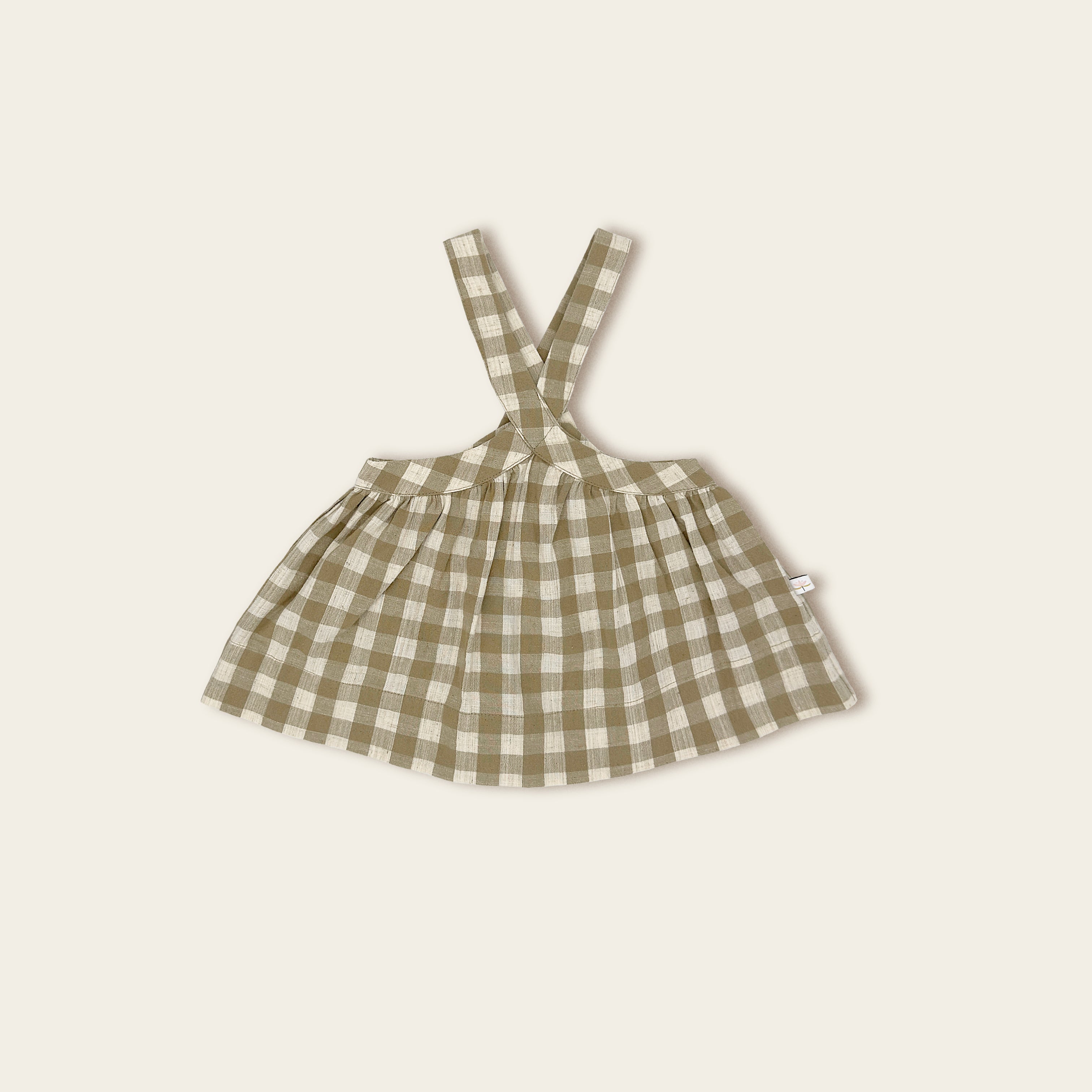 The Lichen Gingham Pinafore