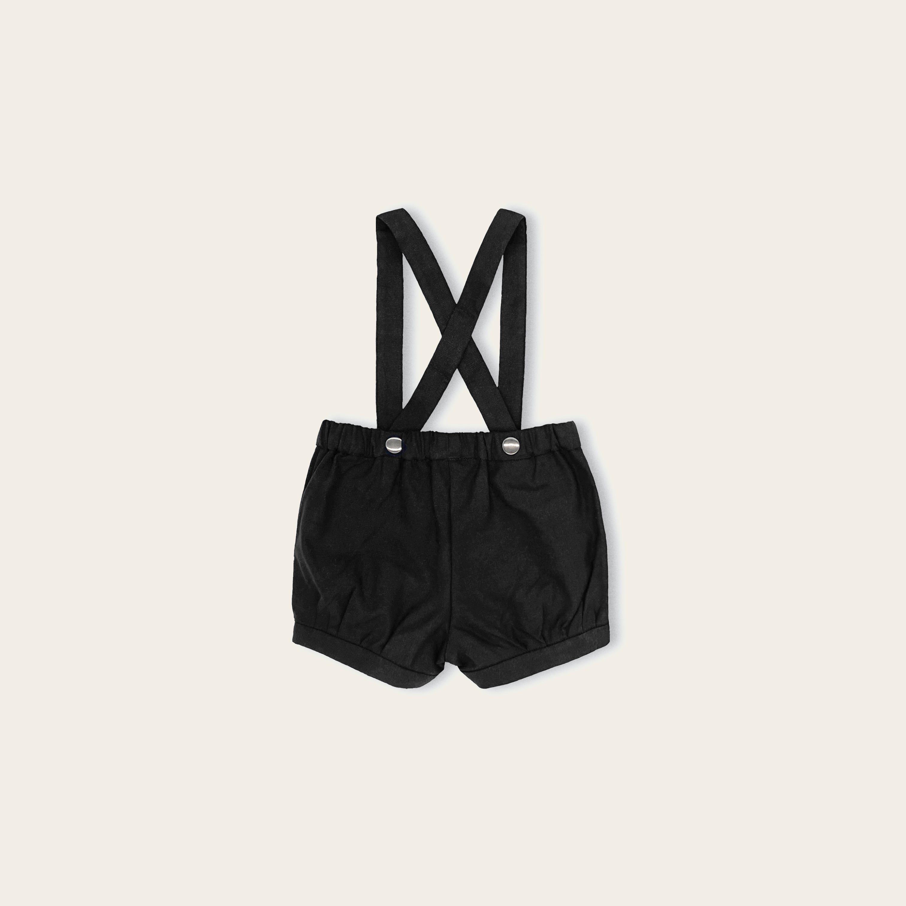 The Black Suspender Shorts