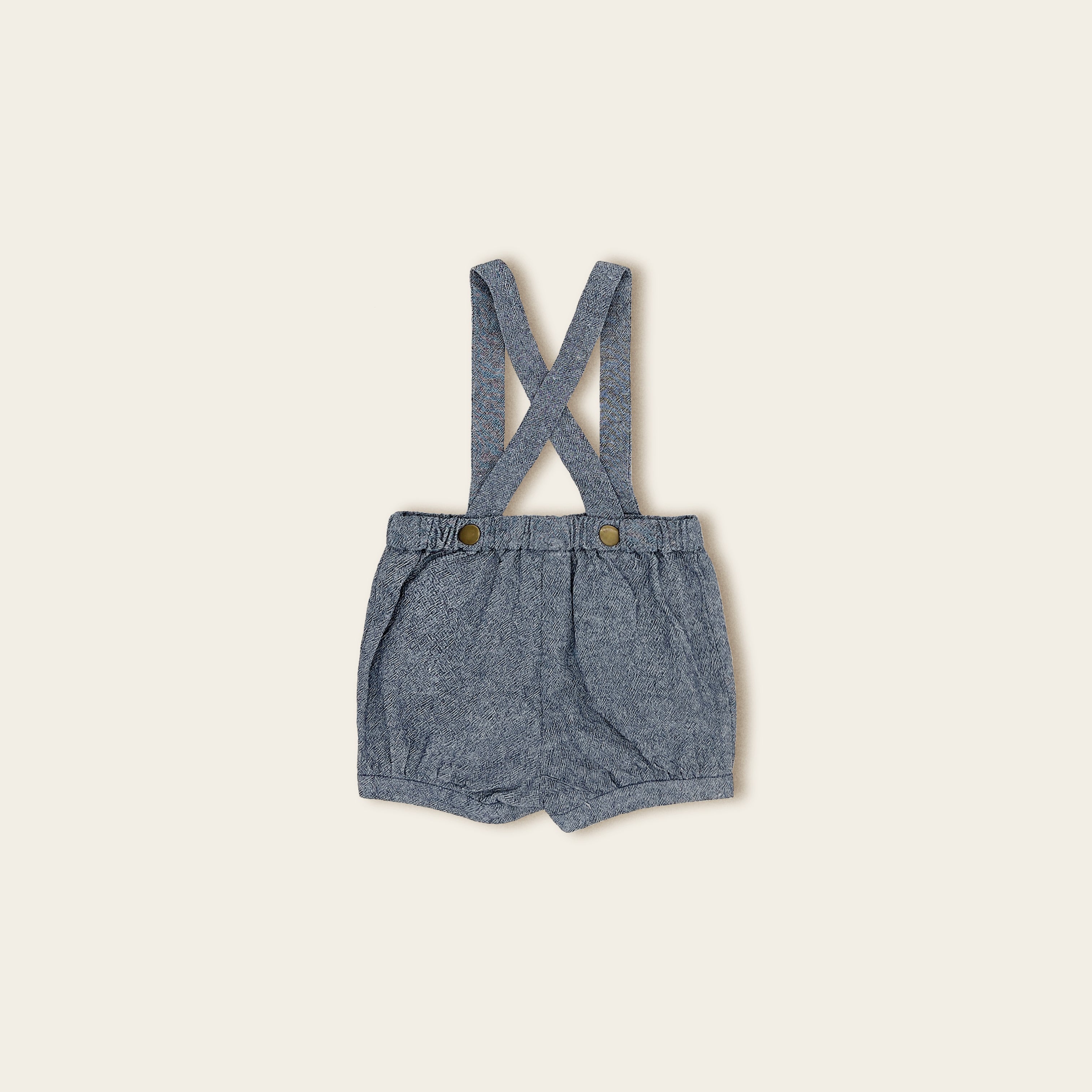 The Sunwashed Blue Suspender Shorts