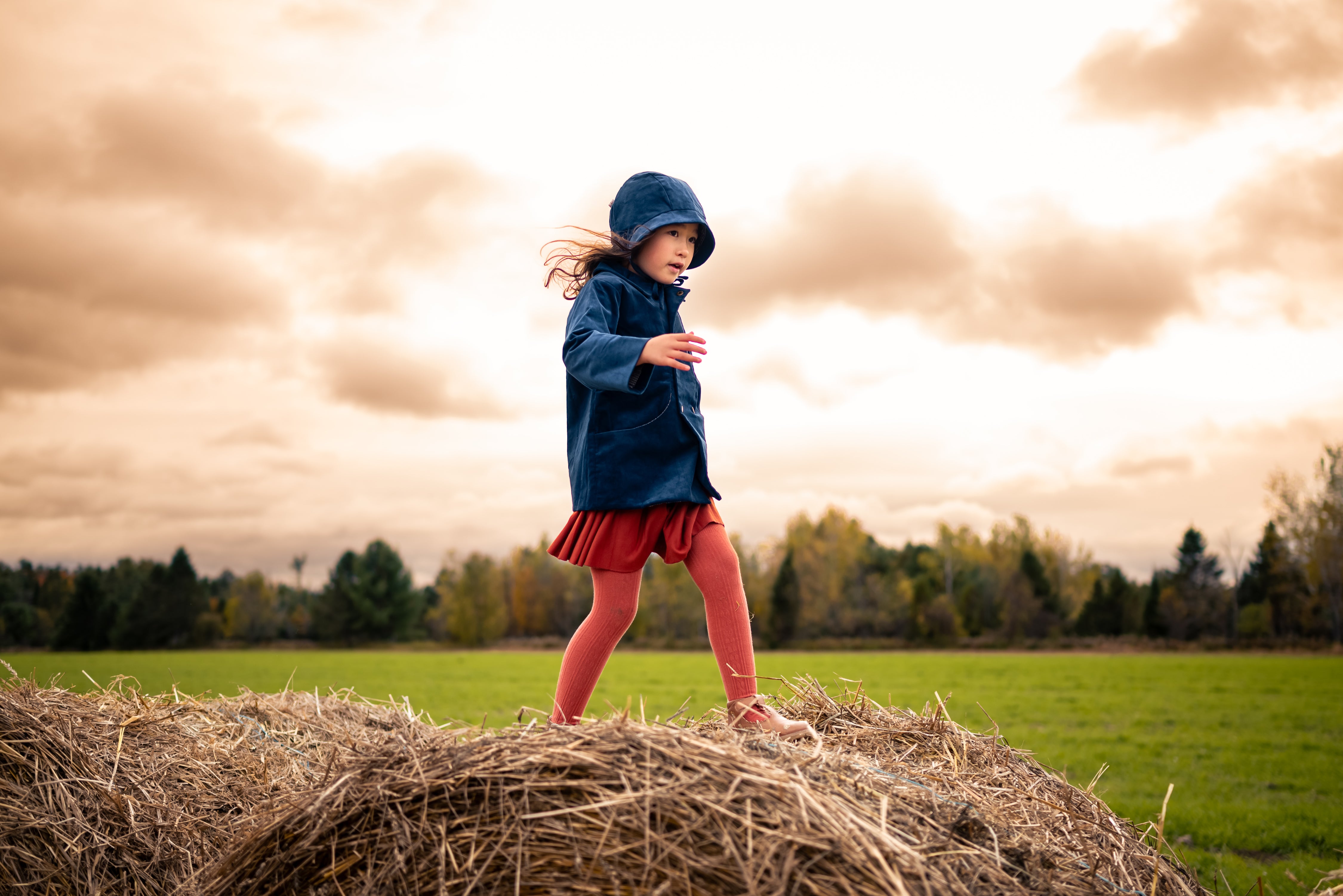 Cornflower Corduroy Coat