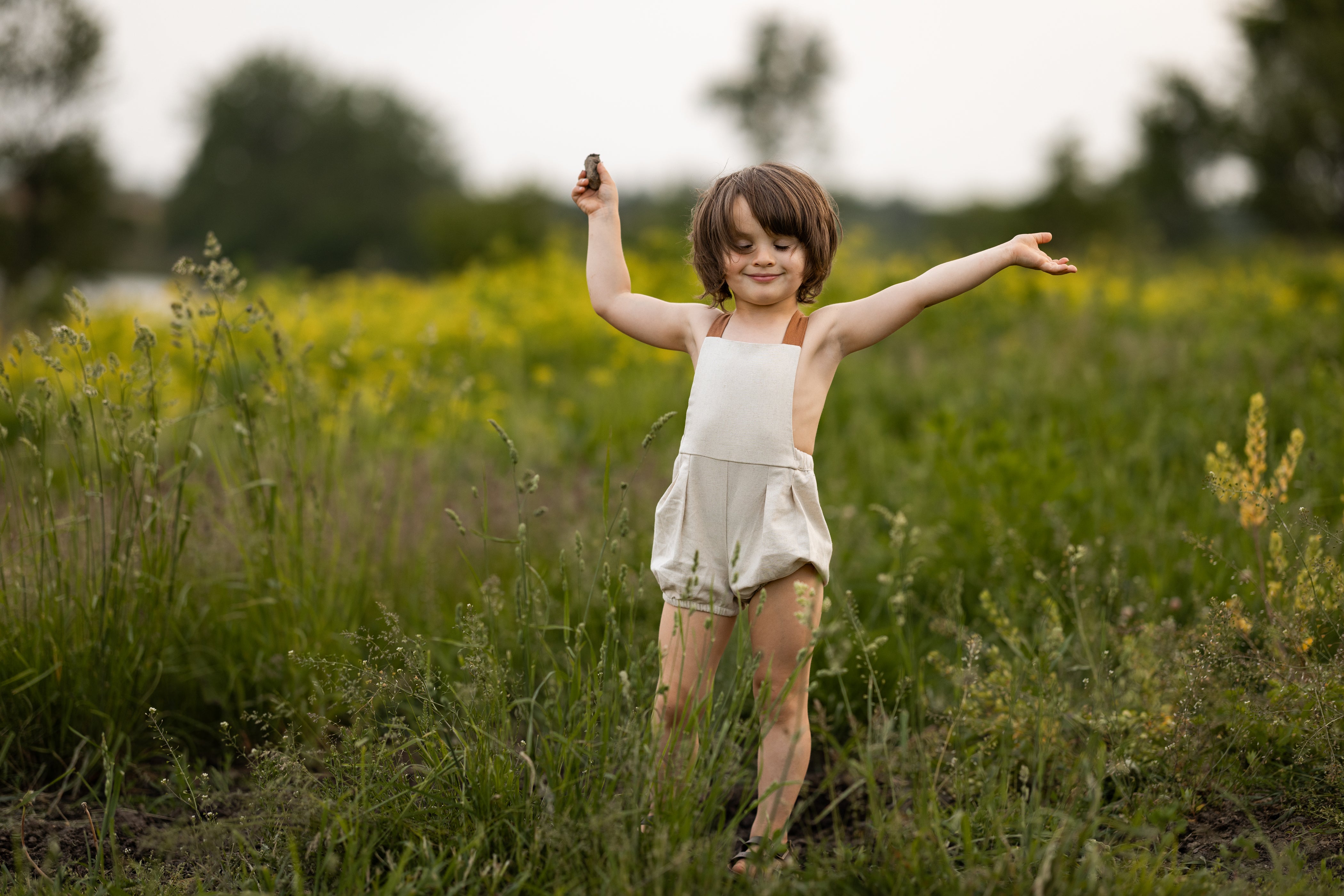 Natural Bubble Romper