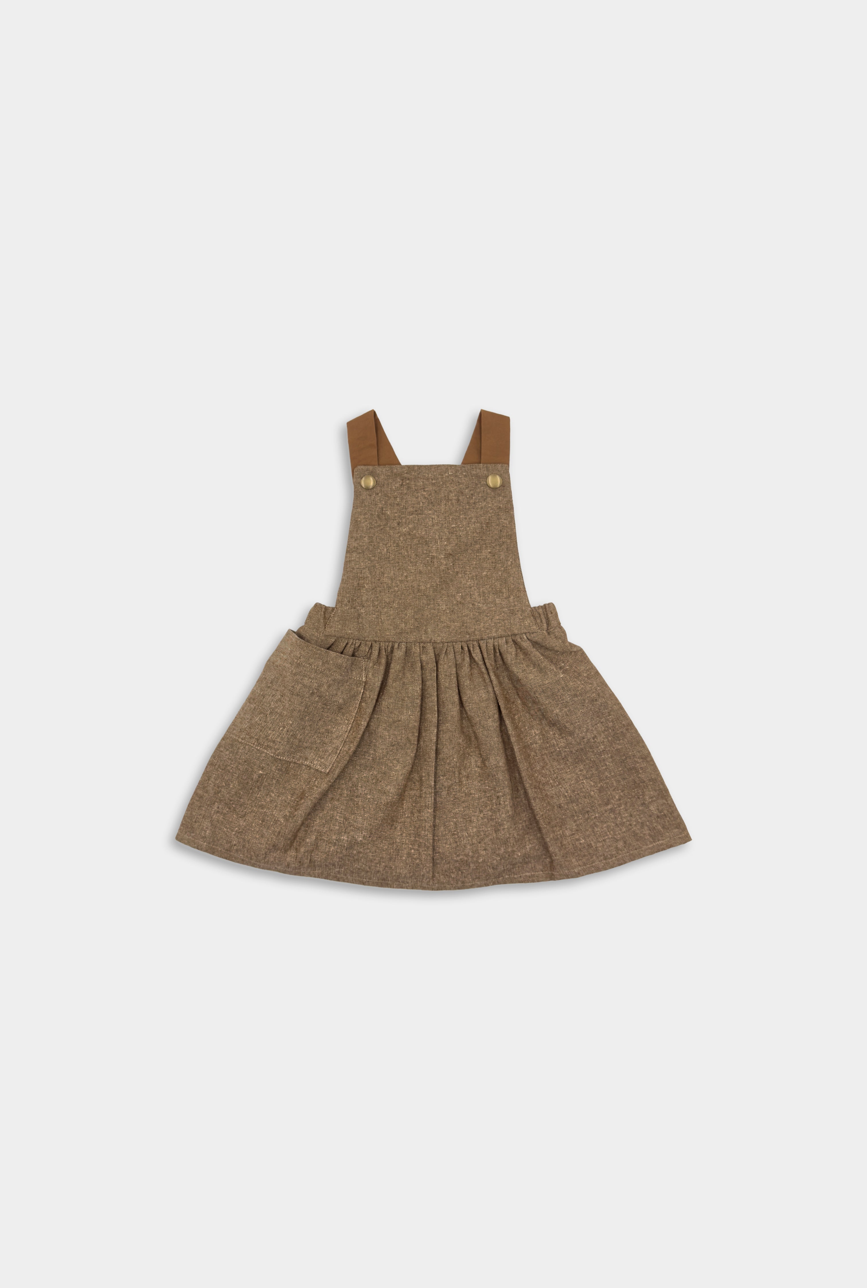 Nutmeg Linen Pinafore