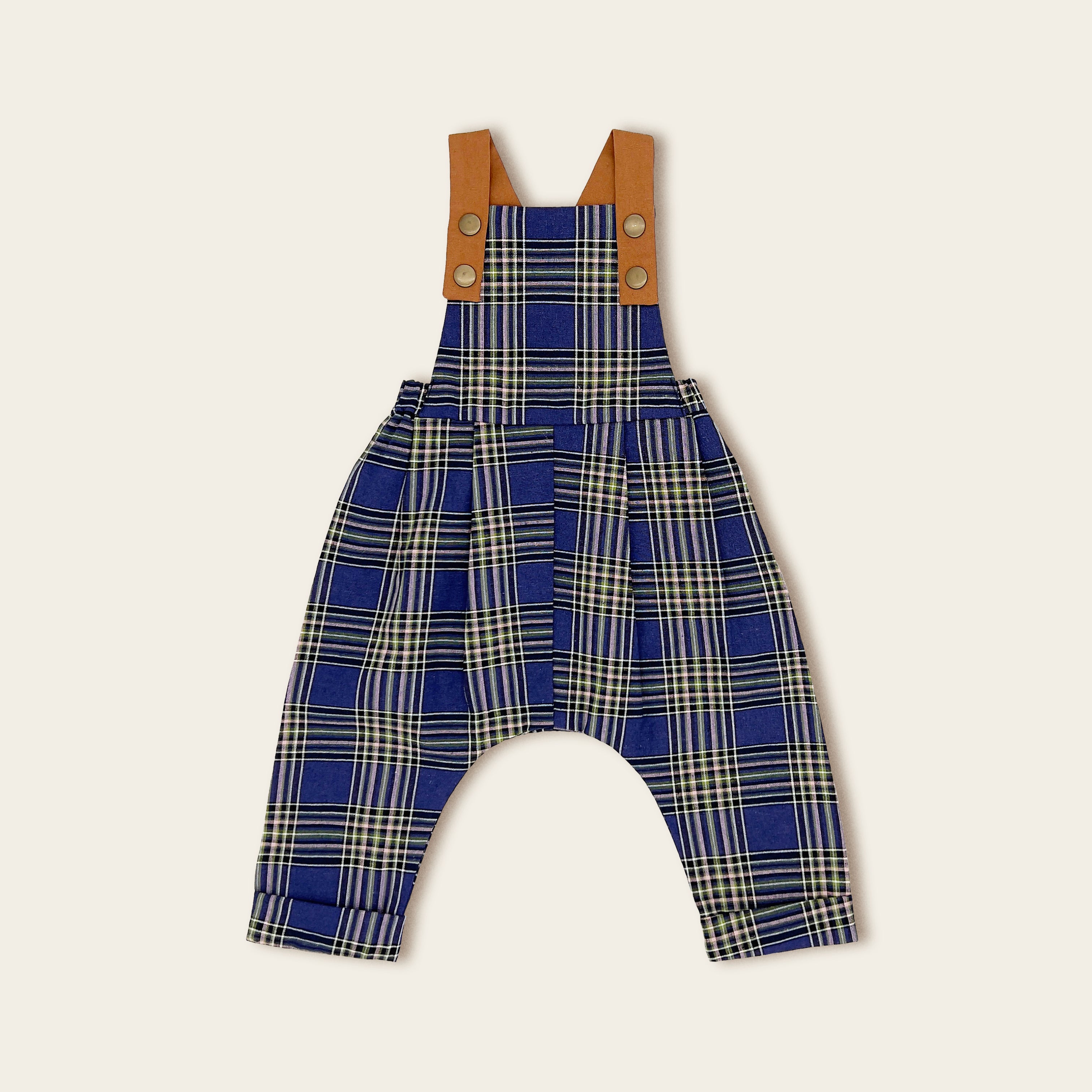 The Indigo Plaid Overall