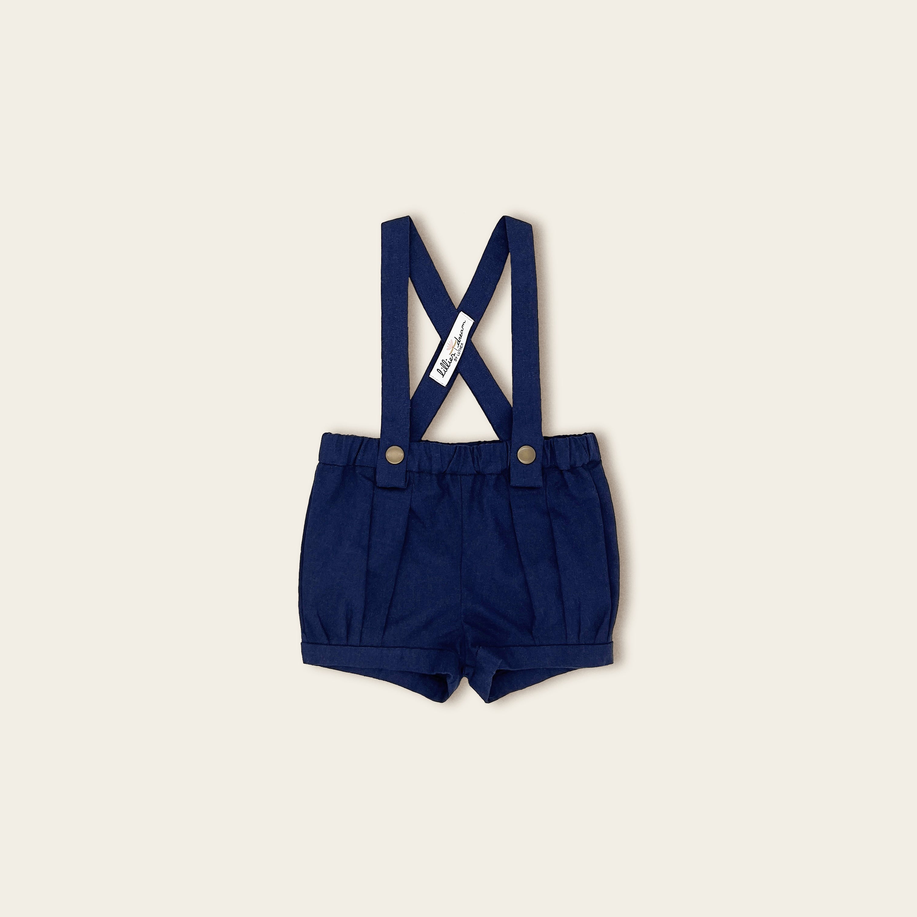 The Navy Suspender Shorts