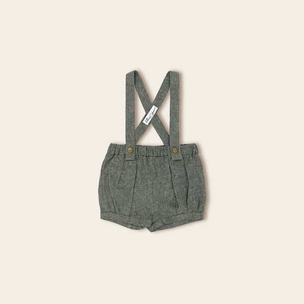 The Olive Suspender Shorts