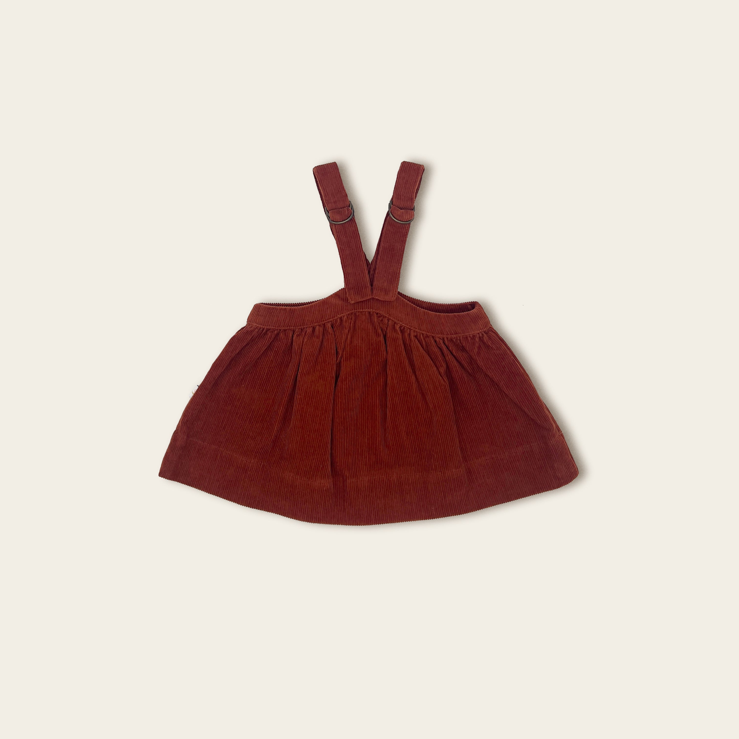 Rust Corduroy Pinafore - Stylish, Adjustable & Built to Last