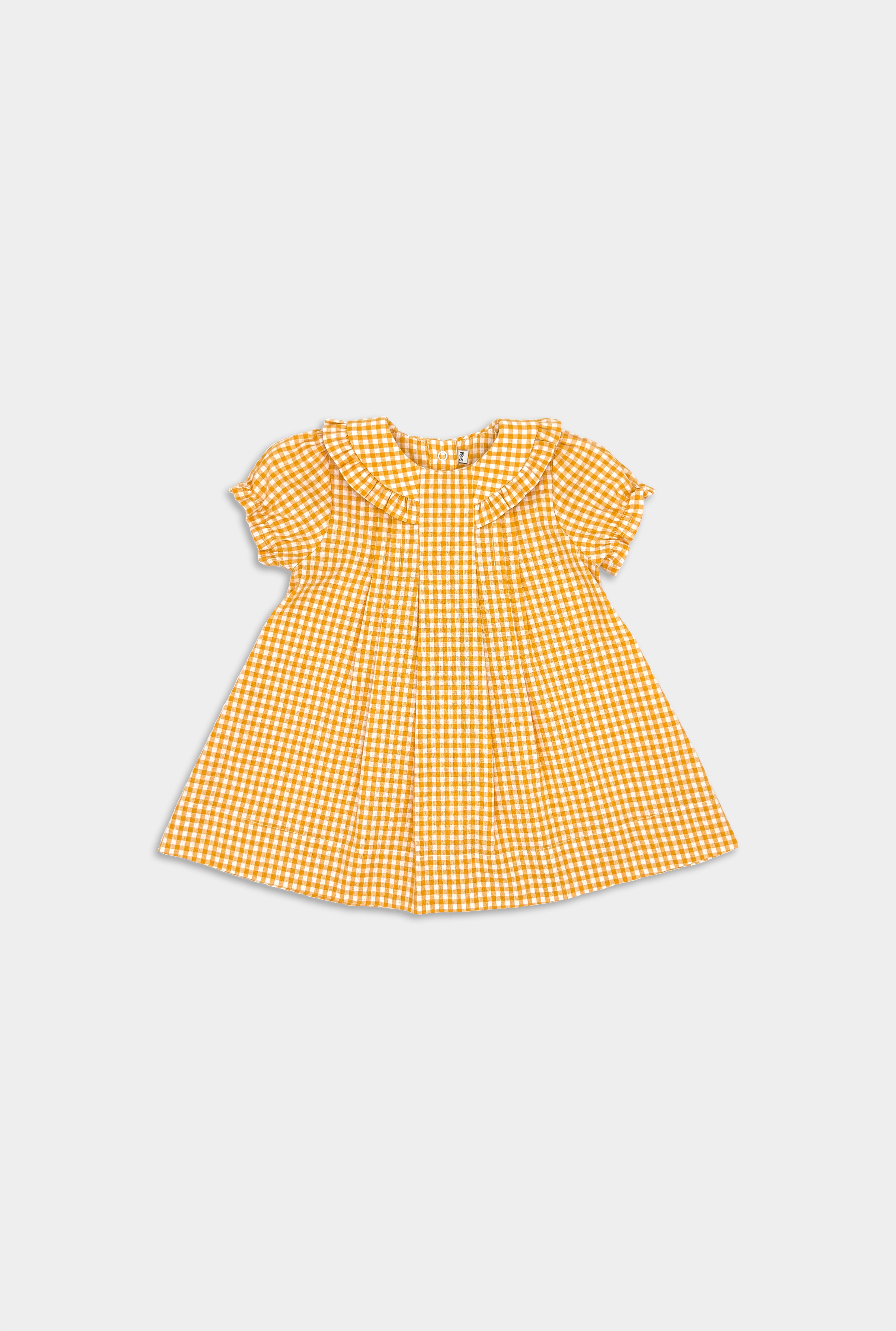 Honeybee Ruffle Collar Dress